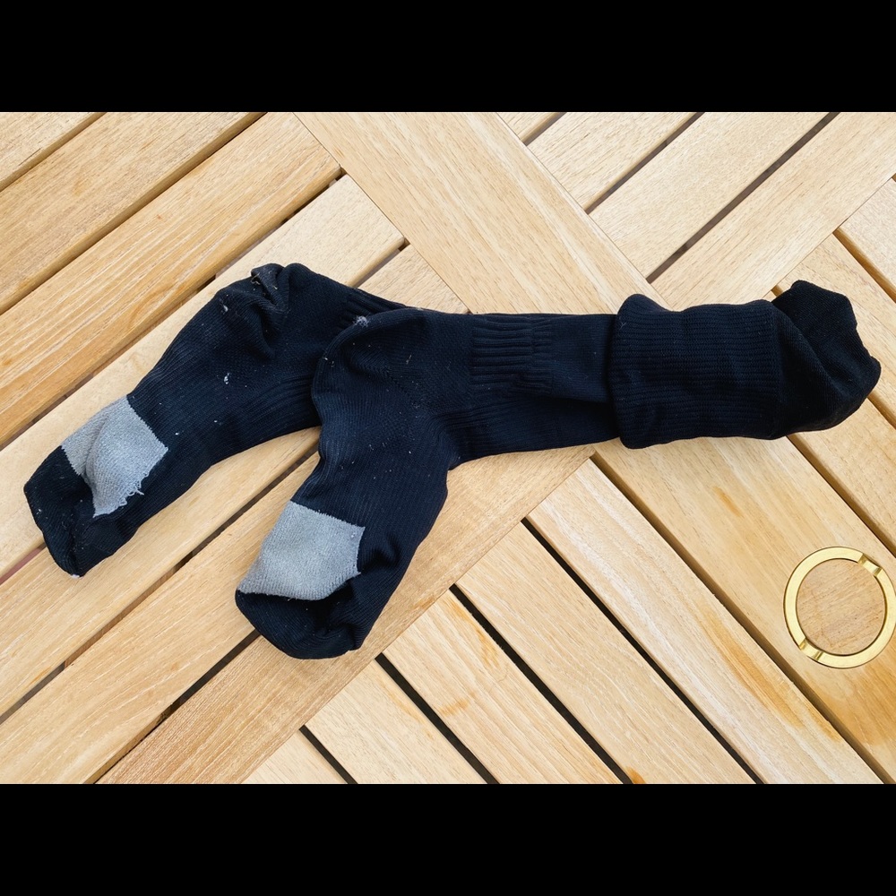 Black Nike soccer socks